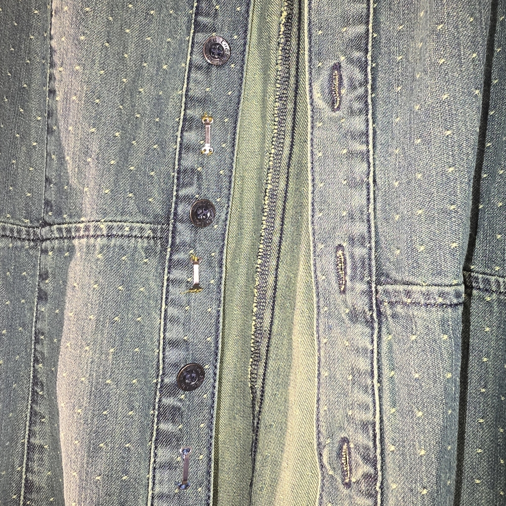 DIESEL Denim Long Sleeve Jacket/Shirt Size L - Picture 6 of 8